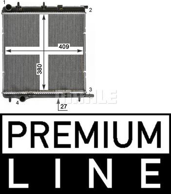 MAHLE CR 1988 000P - Radiateur, refroidissement du moteur cwaw.fr