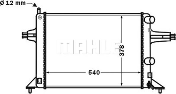 MAHLE CR 1494 000S - Radiateur, refroidissement du moteur cwaw.fr