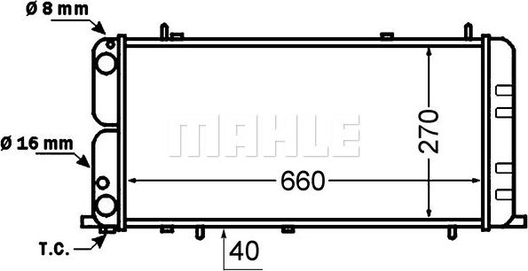 MAHLE CR 140 000S - Radiateur, refroidissement du moteur cwaw.fr