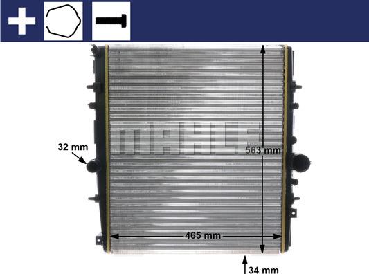 MAHLE CR 1437 000S - Radiateur, refroidissement du moteur cwaw.fr