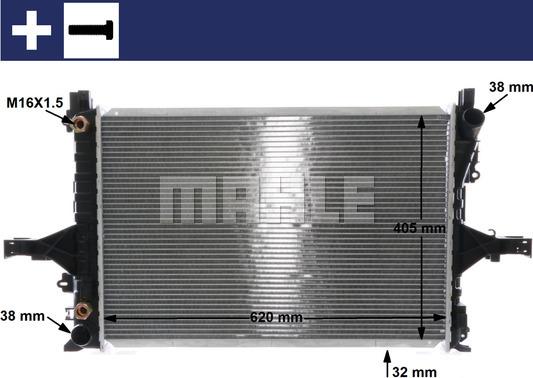 MAHLE CR 1547 000S - Radiateur, refroidissement du moteur cwaw.fr