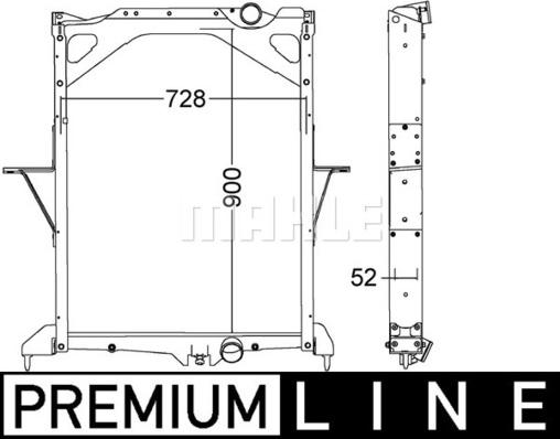 MAHLE CR 1557 000P - Radiateur, refroidissement du moteur cwaw.fr