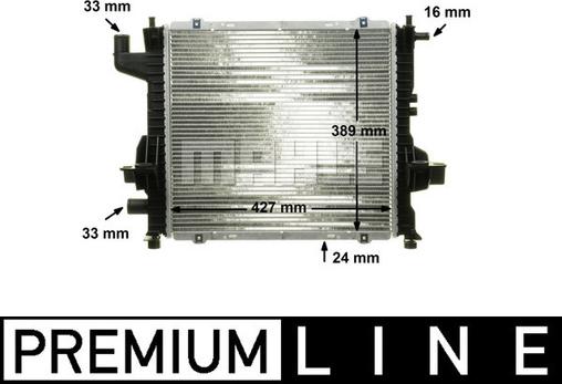 MAHLE CR 153 000P - Radiateur, refroidissement du moteur cwaw.fr