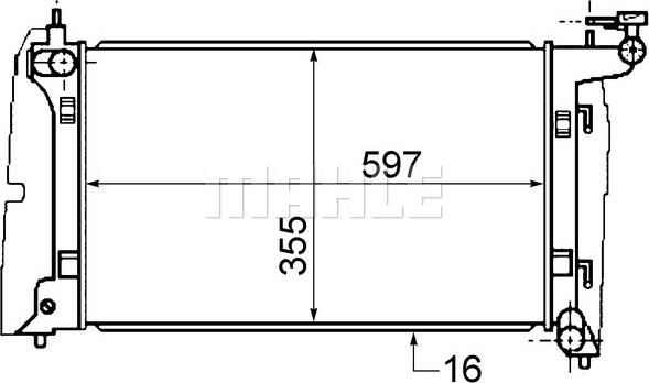 MAHLE CR 1527 000S - Radiateur, refroidissement du moteur cwaw.fr