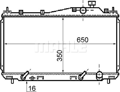 MAHLE CR 1070 000S - Radiateur, refroidissement du moteur cwaw.fr