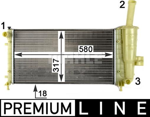 MAHLE CR 1108 000P - Radiateur, refroidissement du moteur cwaw.fr