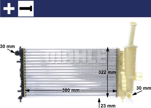 MAHLE CR 1108 000S - Radiateur, refroidissement du moteur cwaw.fr