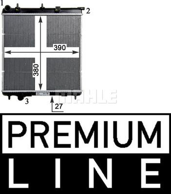 MAHLE CR 1113 000P - Radiateur, refroidissement du moteur cwaw.fr