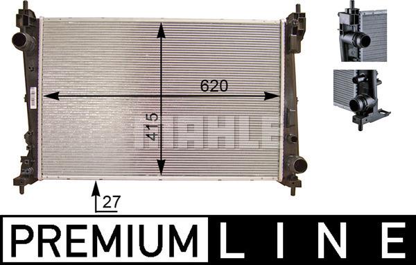 MAHLE CR 1112 000P - Radiateur, refroidissement du moteur cwaw.fr