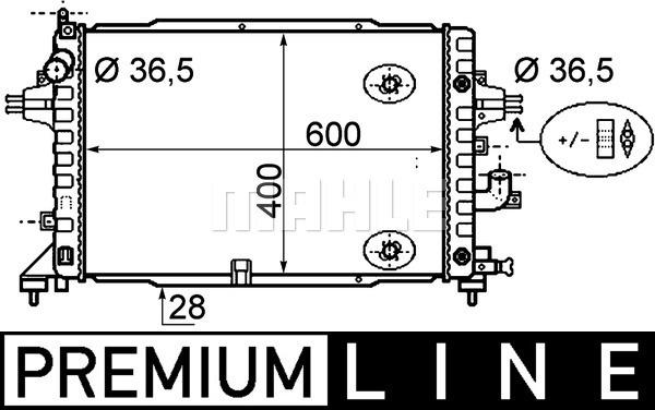 MAHLE CR 1858 000P - Radiateur, refroidissement du moteur cwaw.fr