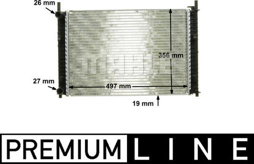 MAHLE CR 1354 000P - Radiateur, refroidissement du moteur cwaw.fr