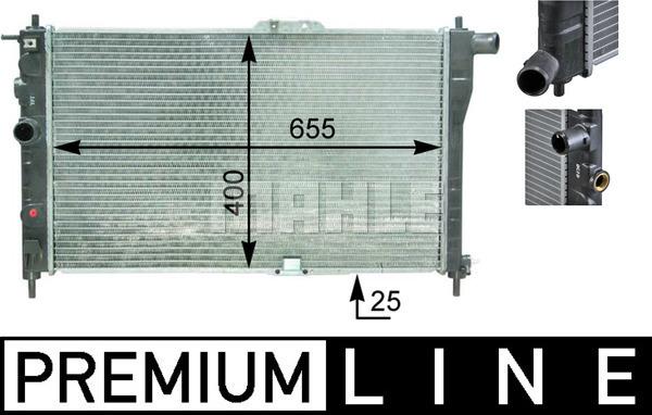 MAHLE CR 1307 000P - Radiateur, refroidissement du moteur cwaw.fr