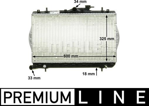 MAHLE CR 1280 000P - Radiateur, refroidissement du moteur cwaw.fr