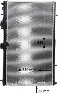 MAHLE CR 1793 000S - Radiateur, refroidissement du moteur cwaw.fr