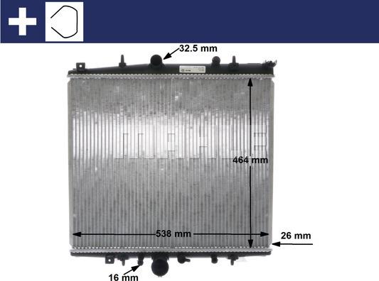 MAHLE CR 852 000S - Radiateur, refroidissement du moteur cwaw.fr