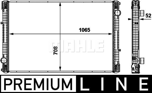 MAHLE CR 864 000P - Radiateur, refroidissement du moteur cwaw.fr