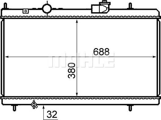 MAHLE CR 800 000S - Radiateur, refroidissement du moteur cwaw.fr