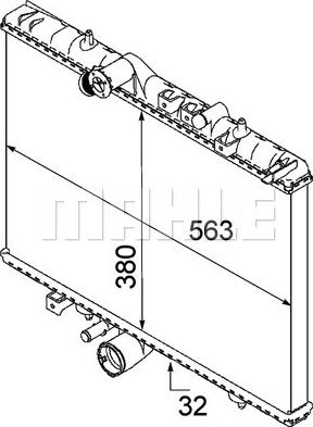 MAHLE CR 884 000P - Radiateur, refroidissement du moteur cwaw.fr