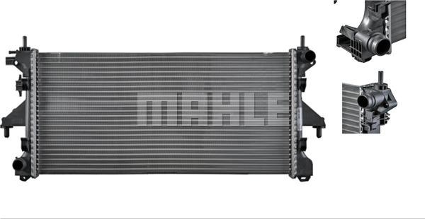 MAHLE CR 880 000P - Radiateur, refroidissement du moteur cwaw.fr