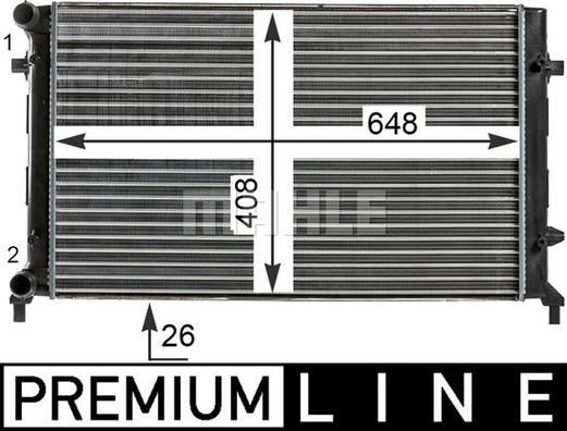 MAHLE CR 30 000P - Radiateur, refroidissement du moteur cwaw.fr