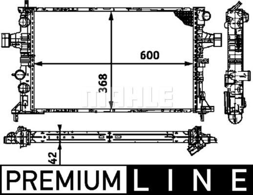 MAHLE CR 319 000P - Radiateur, refroidissement du moteur cwaw.fr