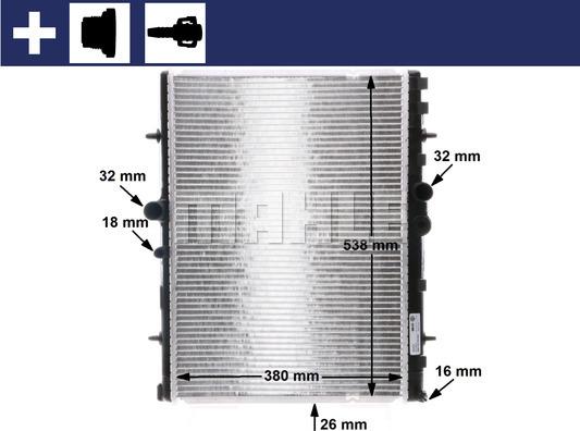 MAHLE CR 31 000S - Radiateur, refroidissement du moteur cwaw.fr