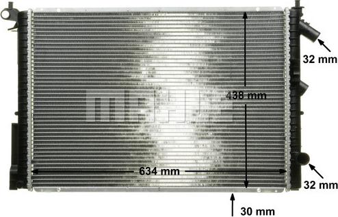 MAHLE CR 312 000P - Radiateur, refroidissement du moteur cwaw.fr