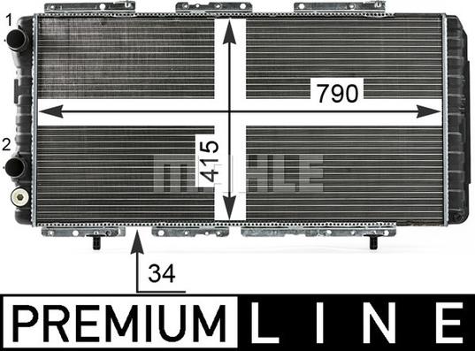 MAHLE CR 33 000P - Radiateur, refroidissement du moteur cwaw.fr