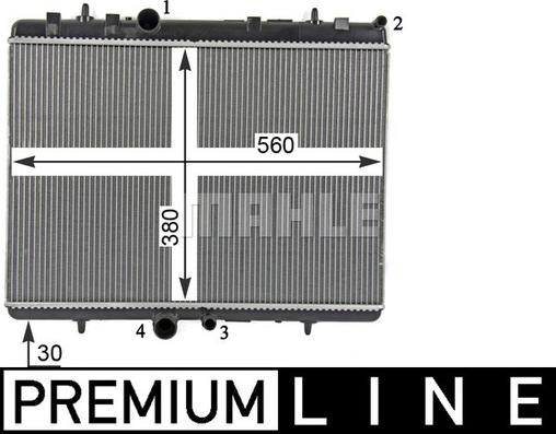 MAHLE CR 32 000P - Radiateur, refroidissement du moteur cwaw.fr