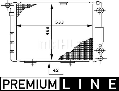 MAHLE CR 293 000P - Radiateur, refroidissement du moteur cwaw.fr