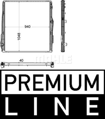 MAHLE CR 2094 000P - Radiateur, refroidissement du moteur cwaw.fr