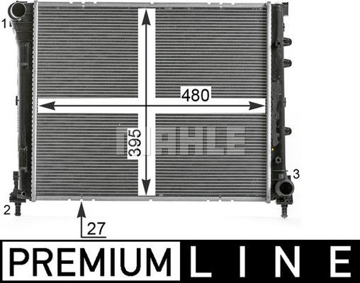 MAHLE CR 2000 000P - Radiateur, refroidissement du moteur cwaw.fr