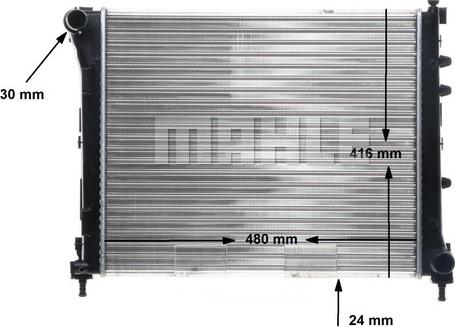 MAHLE CR 2000 000S - Radiateur, refroidissement du moteur cwaw.fr