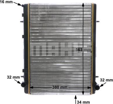 MAHLE CR 2033 000S - Radiateur, refroidissement du moteur cwaw.fr