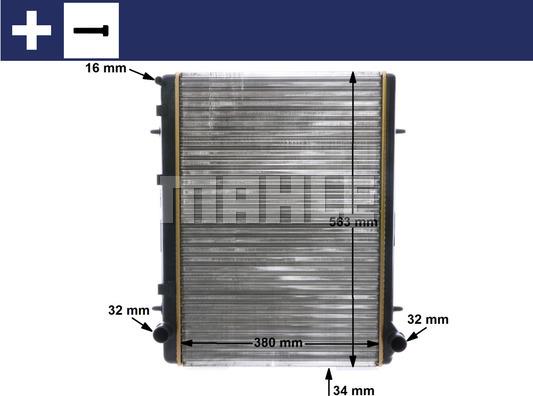 MAHLE CR 2033 000S - Radiateur, refroidissement du moteur cwaw.fr