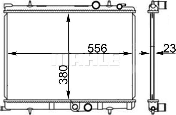 MAHLE CR 2190 000S - Radiateur, refroidissement du moteur cwaw.fr