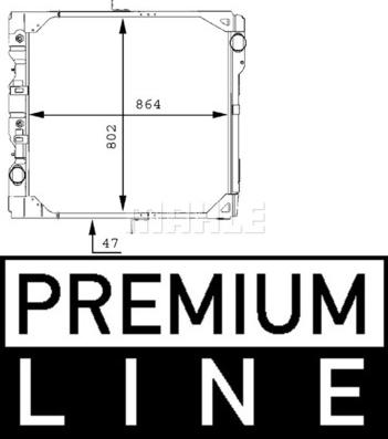 MAHLE CR 213 000P - Radiateur, refroidissement du moteur cwaw.fr