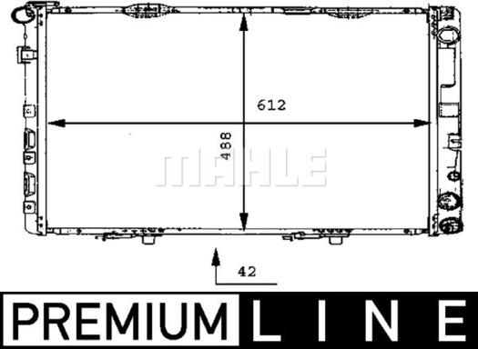 MAHLE CR 283 000P - Radiateur, refroidissement du moteur cwaw.fr