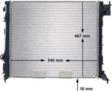 MAHLE CR 2240 000S - Radiateur, refroidissement du moteur cwaw.fr