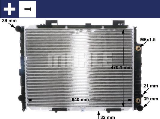 MAHLE CR 2204 001S - Radiateur, refroidissement du moteur cwaw.fr