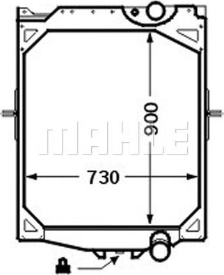 MAHLE CR 756 000P - Radiateur, refroidissement du moteur cwaw.fr