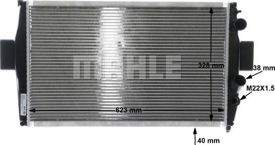 MAHLE CR 739 000S - Radiateur, refroidissement du moteur cwaw.fr