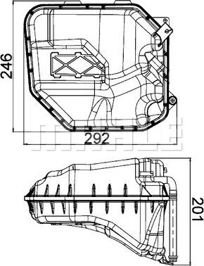 MAHLE CRT 9 000S - Vase d'expansion, liquide de refroidissement cwaw.fr