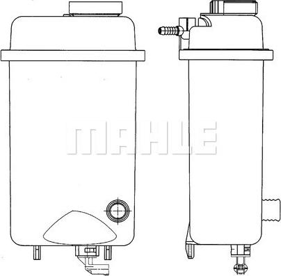 MAHLE CRT 52 000S - Vase d'expansion, liquide de refroidissement cwaw.fr