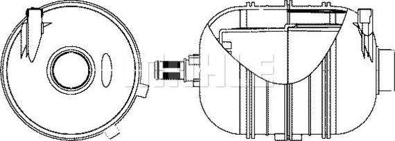 MAHLE CRT 10 000S - Vase d'expansion, liquide de refroidissement cwaw.fr