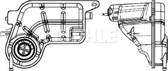 MAHLE CRT 81 001S - Vase d'expansion, liquide de refroidissement cwaw.fr