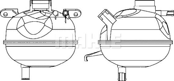 MAHLE CRT 7 000S - Vase d'expansion, liquide de refroidissement cwaw.fr