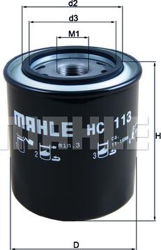 MAHLE HC 113 - Filtre hydraulique, boîte automatique cwaw.fr