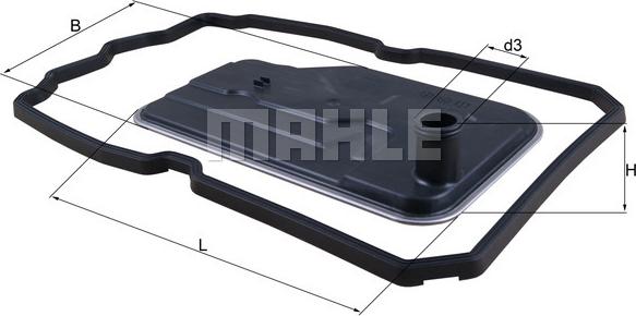 MAHLE HX 124D - Filtre hydraulique, boîte automatique cwaw.fr