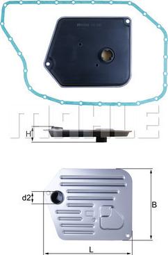 MAHLE HX 268D - Filtre hydraulique, boîte automatique cwaw.fr